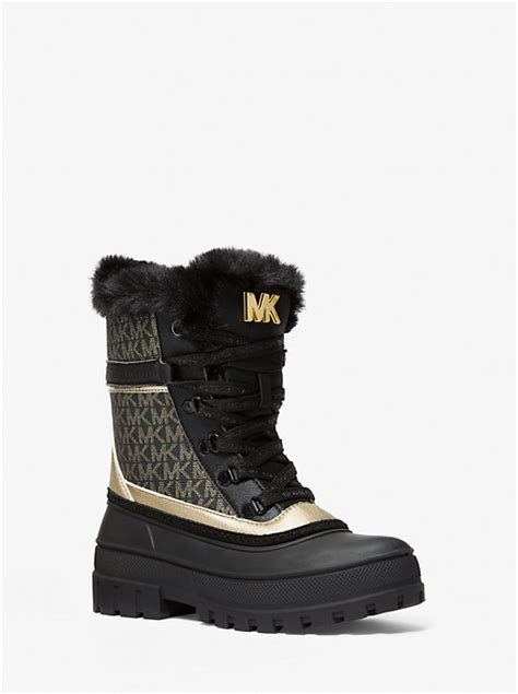 michael kors ozzie|Ozzie Metallic Logo Boot .